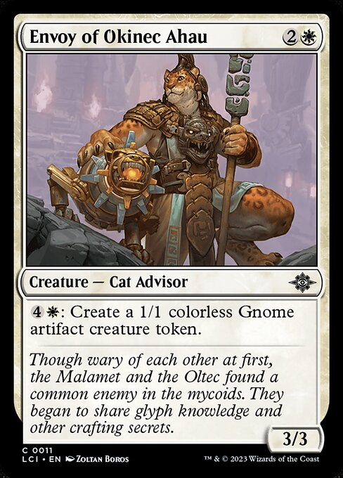 Envoy of Okinec Ahau - The Lost Caverns of Ixalan LCI - NM - 0011 C