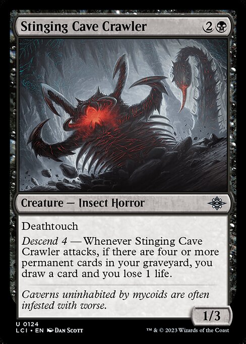 Stinging Cave Crawler - The Lost Caverns of Ixalan LCI - NM - 0124 U