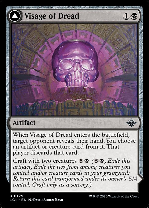 Visage of Dread - The Lost Caverns of Ixalan LCI - NM - 0129 U