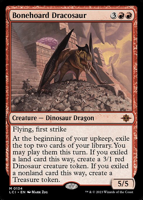 Bonehoarding Dracosaur - The Lost Caverns of Ixalan LCI - NM - 0134 M