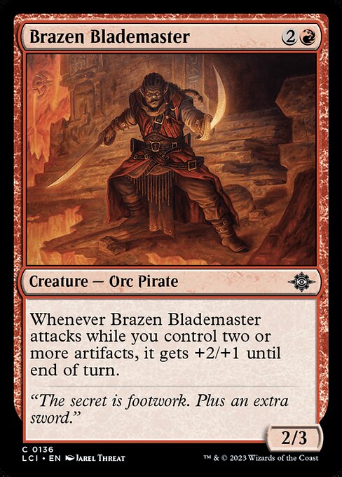 Brazen Blademaster - The Lost Caverns of Ixalan LCI - NM - 0136 C