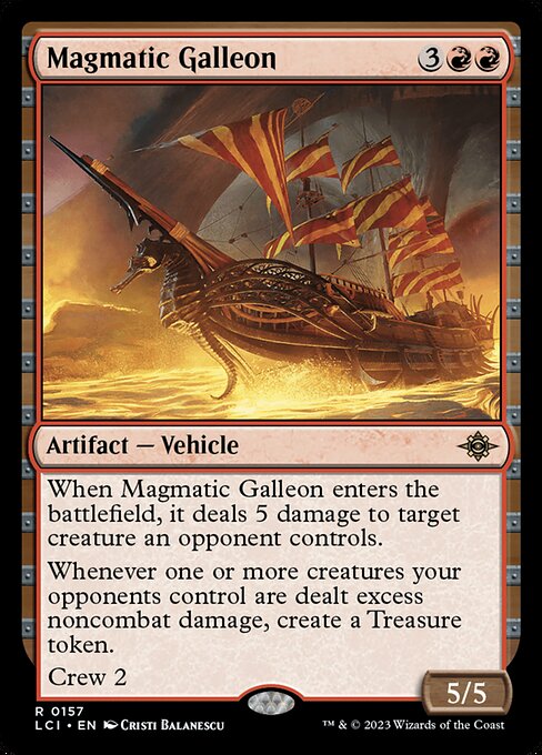 Magmatic Galleon - The Lost Caverns of Ixalan LCI - NM - 0157 R