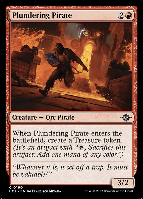 Plundering Pirate - The Lost Caverns of Ixalan LCI - NM - 0160