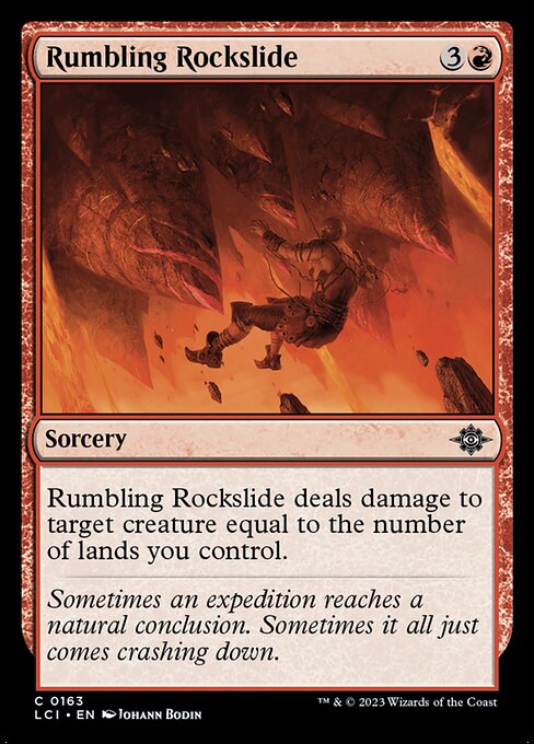 Rumbling Rockslide - The Lost Caverns of Ixalan LCI - NM - 0163 C