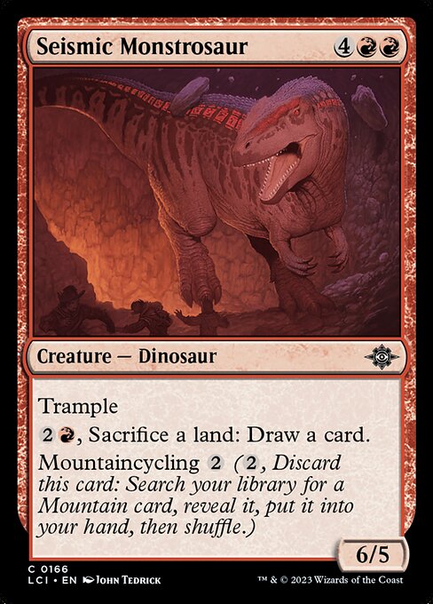 Seismic Monstrosaur - The Lost Caverns of Ixalan LCI - NM - 0166 C