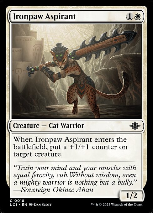 Ironpaw Aspirant - The Lost Caverns of Ixalan LCI - NM - 0018 C