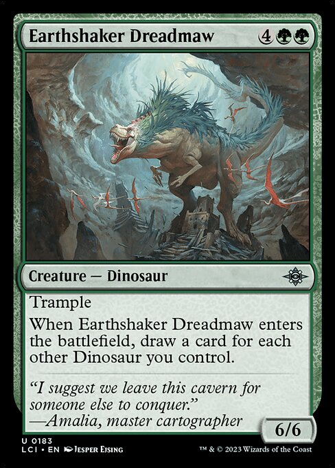 Earthshaker Dreadmaw - The Lost Caverns of Ixalan LCI - NM - 0183 U