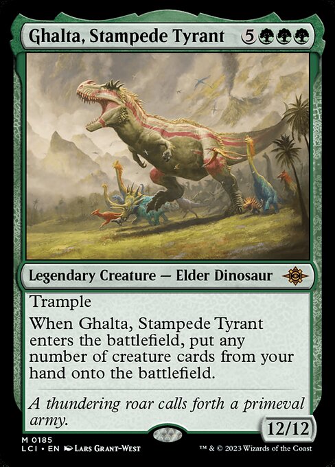 Ghalta, Stampede Tyrant - The Lost Caverns of Ixalan LCI - NM - 0185 M