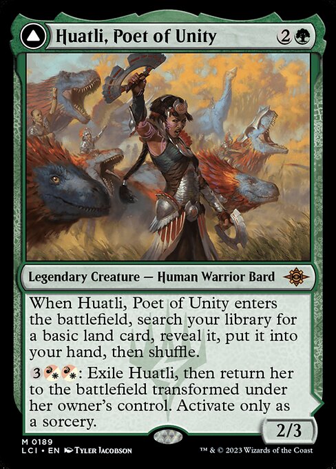 Huatli, Poet of Unity - The Lost Caverns of Ixalan LCI - NM - 0189 M