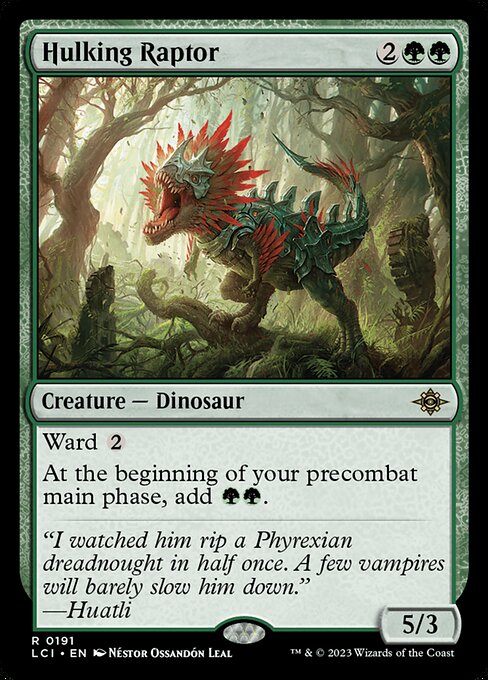 Hulking Raptor - The Lost Caverns of Ixalan LCI - NM - 0191 R