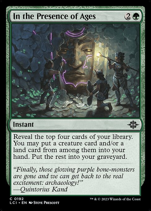 In the Presence of Ages - The Lost Caverns of Ixalan LCI - NM - 0192 C