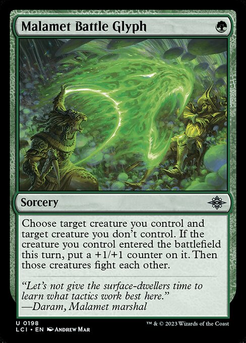 Malamet Battle Glyph - The Lost Caverns of Ixalan LCI - NM - 0198 U