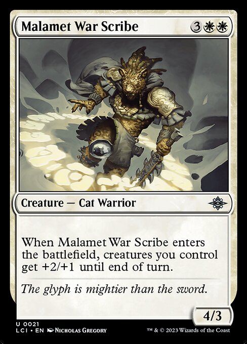 Malamet War Scribe - The Lost Caverns of Ixalan LCI - NM - 0021 U