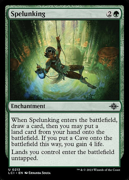 Spelunking - The Lost Caverns of Ixalan LCI - NM - 0213 U (Foil)