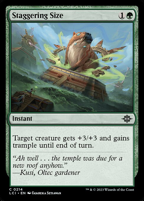 Staggering Size - The Lost Caverns of Ixalan LCI - NM - 0214 C