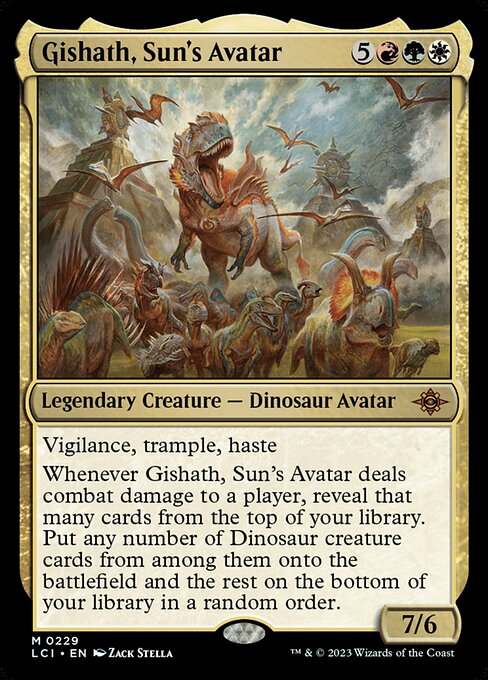 Gishath, Sun's Avatar - The Lost Caverns of Ixalan LCI - NM - 0229 M