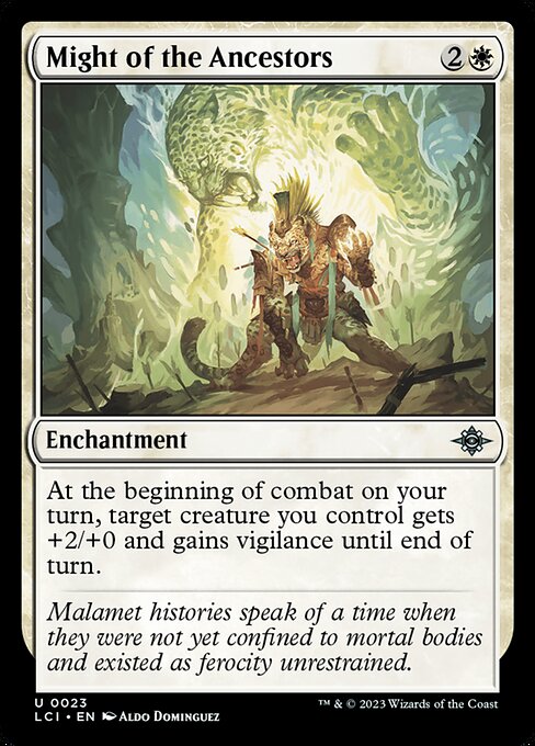 Might of the Ancestors - The Lost Caverns of Ixalan LCI - NM - 0023 U