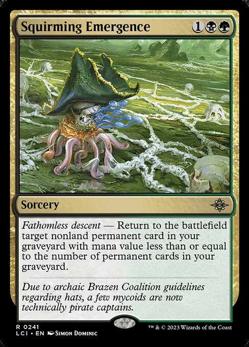 Squirming Emergence - The Lost Caverns of Ixalan LCI - NM - 0241 R