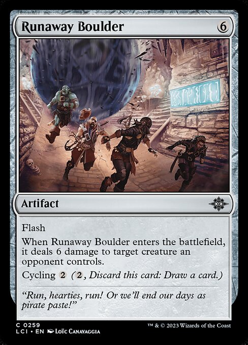 Runaway Boulder - The Lost Caverns of Ixalan LCI - NM - 0259 C (Foil)