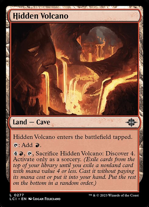 Hidden Volcano - The Lost Caverns of Ixalan LCI - NM - 0277 L