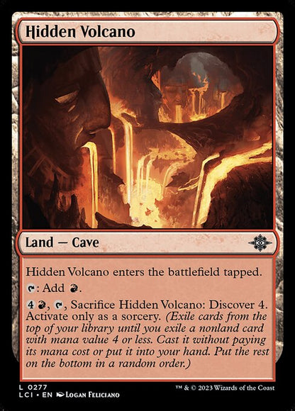 Hidden Volcano - The Lost Caverns of Ixalan LCI - NM - 0277 L (Foil)