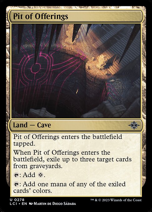 Pit of Offerings - The Lost Caverns of Ixalan LCI - NM - 0278 U