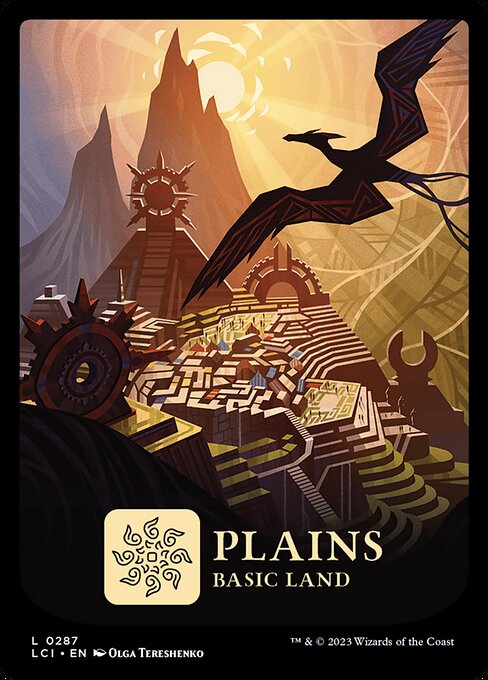 Plains - The Lost Caverns of Ixalan LCI - NM - 0287 L (Full Art)