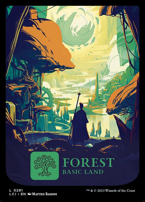 Forest - The Lost Caverns of Ixalan LCI - NM - 0291 L (Full Art)