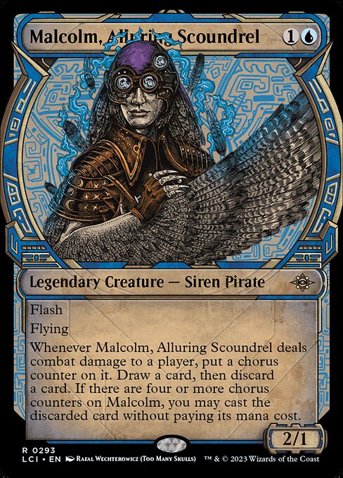 Malcolm, Alluring Scoundrel - The Lost Caverns of Ixalan LCI - NM - 0293 R (Showcase)