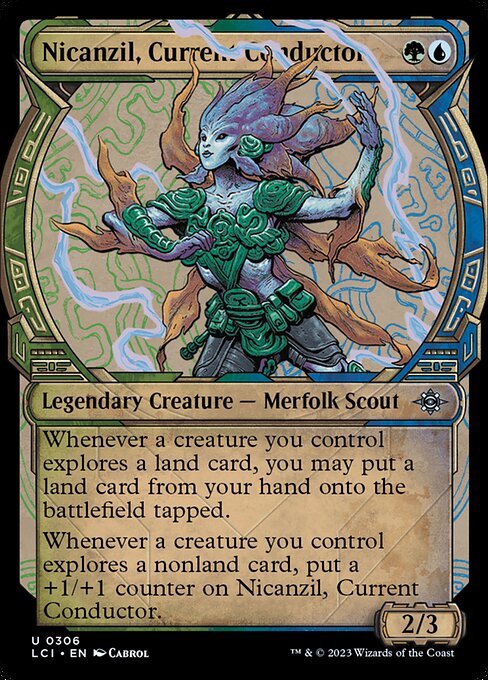 Nicanzil, Current Conductor - The Lost Caverns of Ixalan LCI - NM - 0306 U (Showcase)