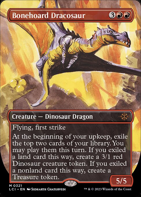 Bonehoard Dracosaur - The Lost Caverns of Ixalan LCI - NM - 0321 M (Borderless)