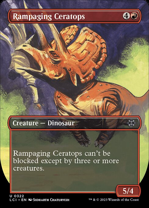 Rampaging Ceratops - The Lost Caverns of Ixalan LCI - NM - 0322 U (Borderless)