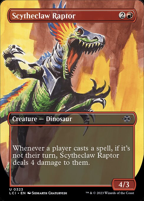 Scytheclaw Raptor - The Lost Caverns of Ixalan LCI - NM - 0323 U (Borderless)