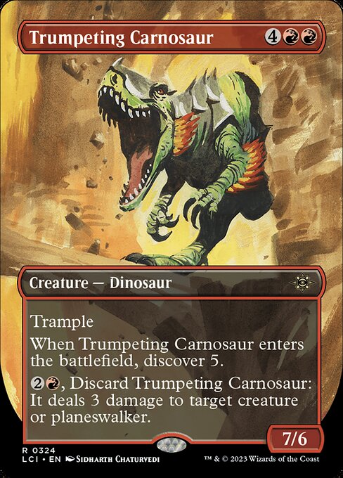 Trumpeting Cranosaur - The Lost Caverns of Ixalan LCI - NM - 0324 R (Borderless)