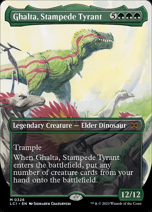 Ghalta, Stampede Tyrant - The Lost Caverns of Ixalan LCI - NM - 0326 M (Borderless)