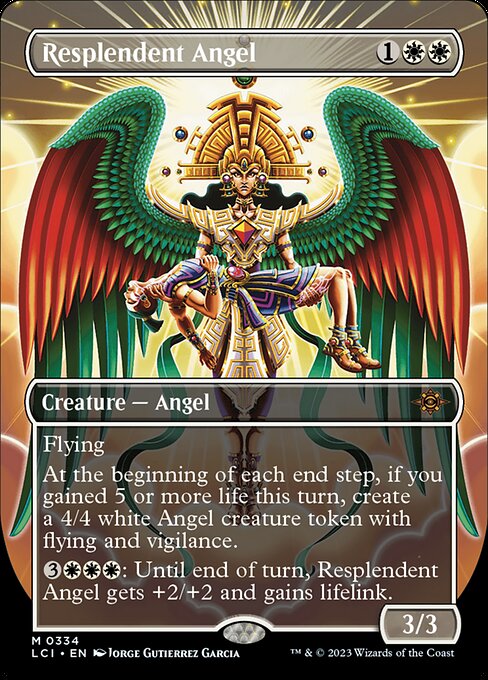 Resplendent Angel - The Lost Caverns of Ixalan LCI - NM - 0334 M (Borderless)