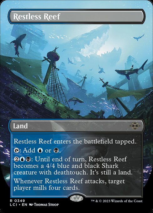 Restless Reef - The Lost Caverns of Ixalan LCI - NM - 0349 R (Borderless)