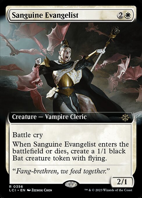 Sanguine Evangelist - The Lost Caverns of Ixalan LCI - NM - 0356 R (Extended Art)