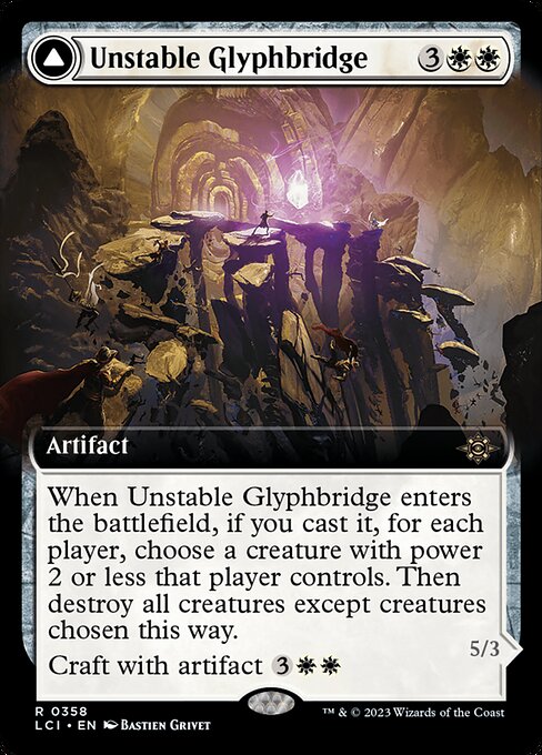 Unstable Glyphbridge - The Lost Caverns of Ixalan LCI - NM - 0358 R (Extended Art)