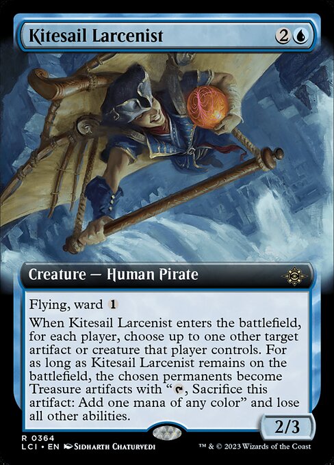 Kitesail Larcenist - The Lost Caverns of Ixalan LCI - NM - 0364 R (Extended Art)