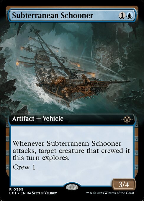 Subterranean Schooner - The Lost Caverns of Ixalan LCI - NM - 0365 R (Extended Art)