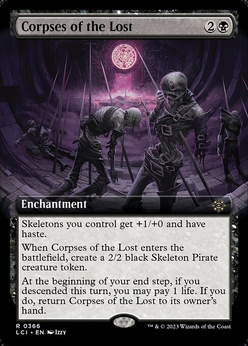 Corpes of the Lost - The Lost Caverns of Ixalan LCI - NM - 0366 R (Extended Art)