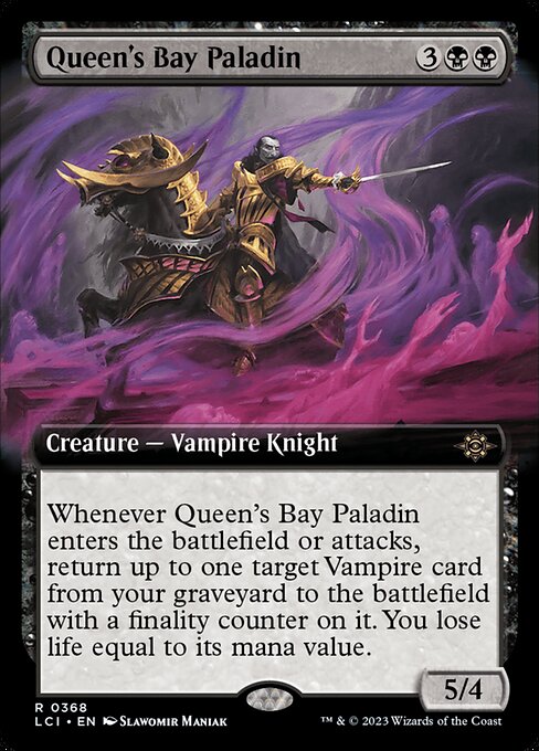 Queen's Bay Paladin - The Lost Caverns of Ixalan LCI - NM - 0368 R (Extended Art)