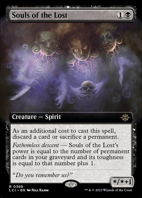 Souls of the Lost - The Lost Caverns of Ixalan LCI - NM - 0369 R (Extended Art)