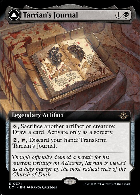 Tarrian's Journal - The Lost Caverns of Ixalan LCI - NM - 0371 R (Extended Art)