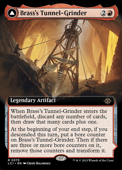 Brass's Tunnel-Grinder - The Lost Caverns of Ixalan LCI - NM - 0373 R (Extended Art)