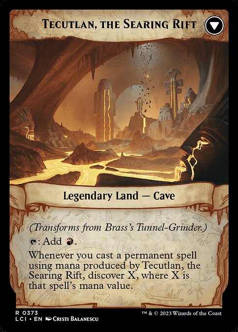 Brass's Tunnel-Grinder - The Lost Caverns of Ixalan LCI - NM - 0373 R (Extended Art)