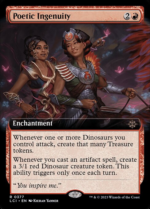 Poetic Ingenuity - The Lost Caverns of Ixalan LCI - NM - 0377 R (Extended Art)