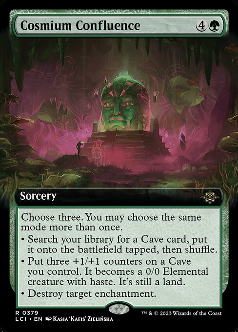 Cosmium Confluence - The Lost Caverns of Ixalan LCI - NM - 0379 R (Extended Art)