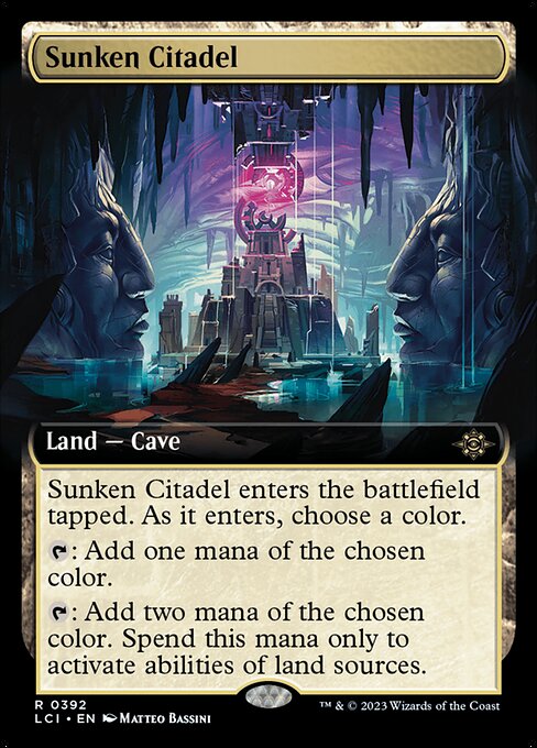 Sunken Citadel - The Lost Caverns of Ixalan LCI - NM - 0392 R (Extended Art)